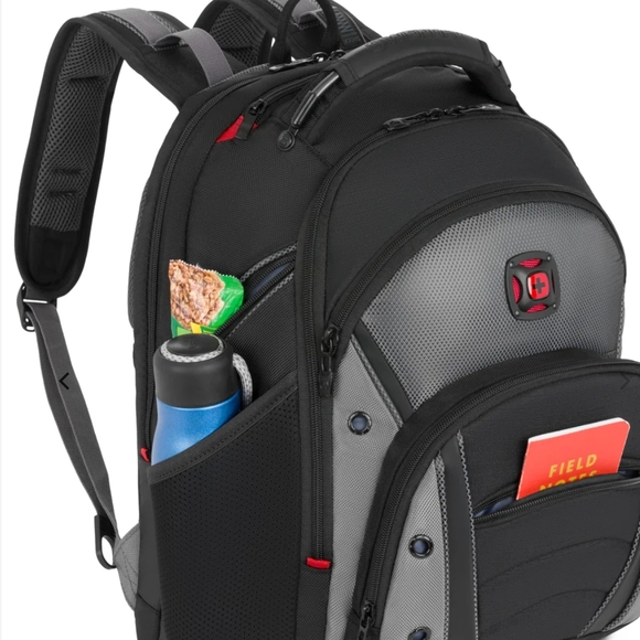 LIKE NEW SwissGear Black and Gray Backpack - Picture 1 of 9